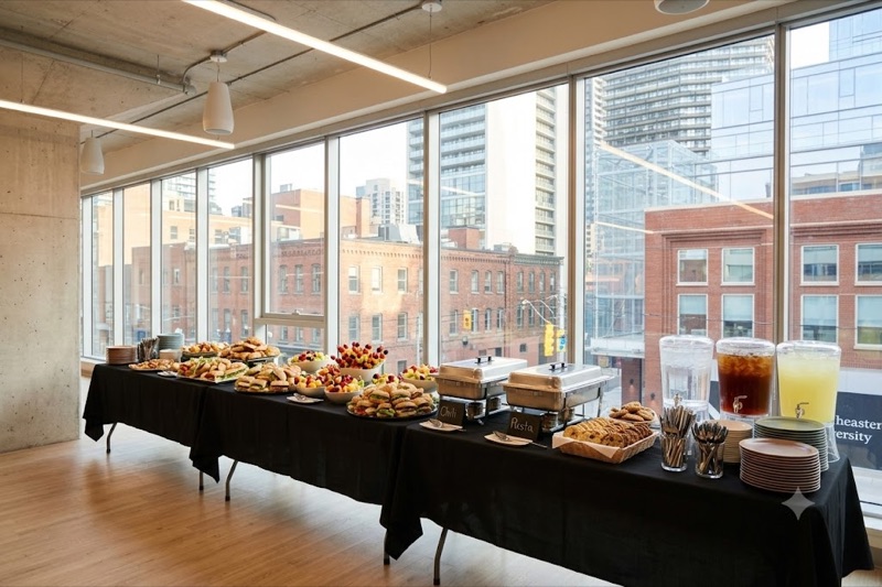 Catering area overlooking Queen St W